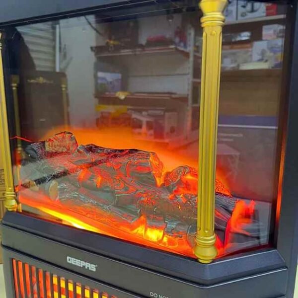 Geepas Quartz Tube Log Flame Effect Electric Heater 28580 (2)